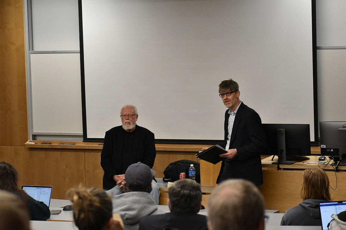 Durwood Zaelke and Professor Wold