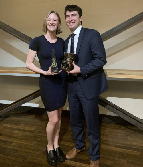 Amy Sohlberg '24 and Jake Serafini '24