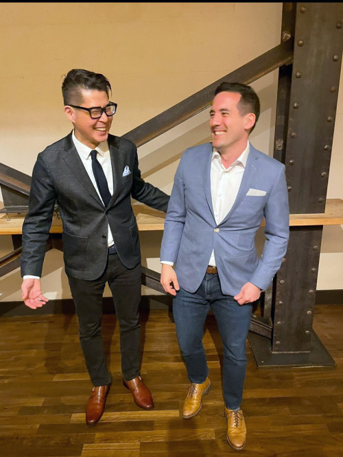 Coaches Simon Whang and Ed Kroll