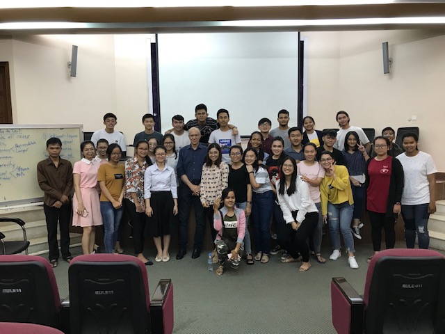 Professor Klonoff's class in Cambodia.