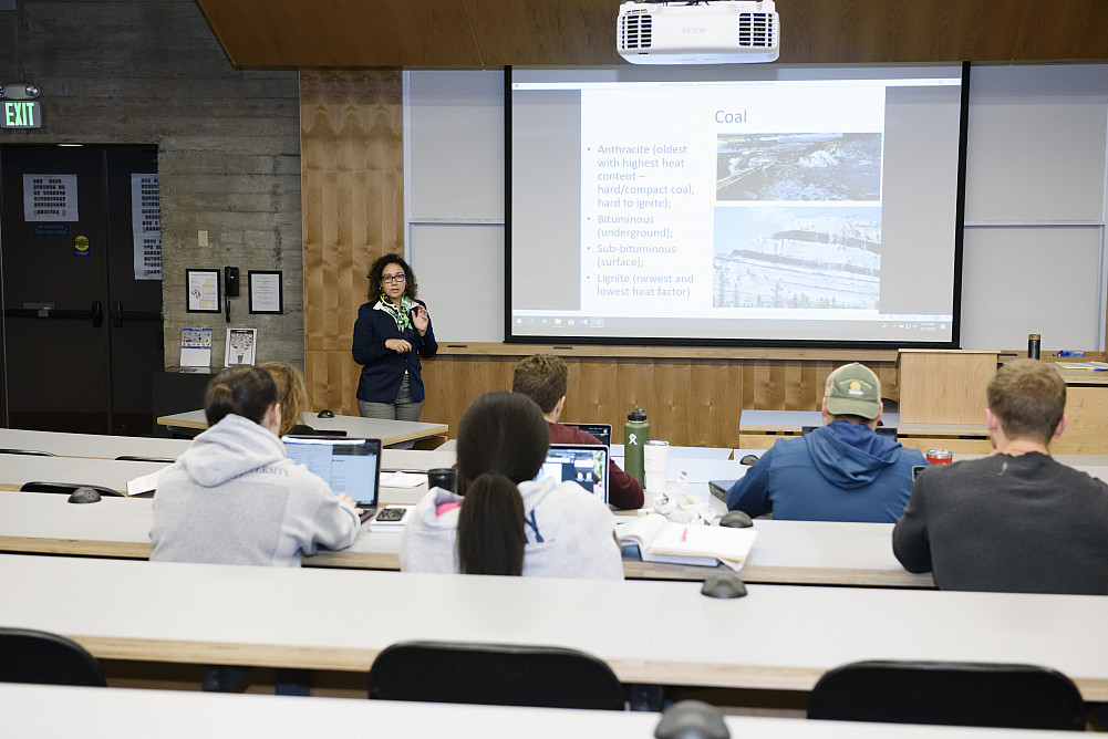 Professor Benjamin law classroom