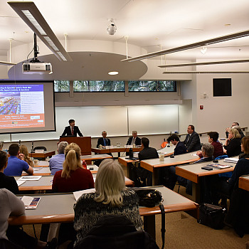 The Center for Business Law and Leadership regularly hosts events and guest speakers.