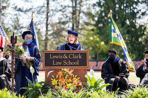 Jennifer Johnson at Commencement