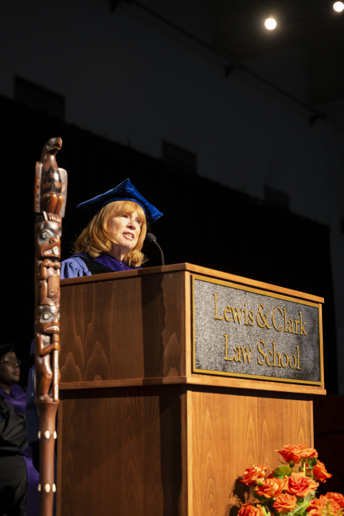 Jennifer Johnson at Commencement