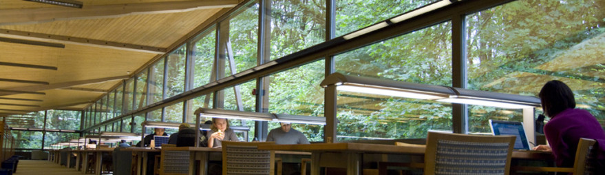 Students working in Boley Law Library