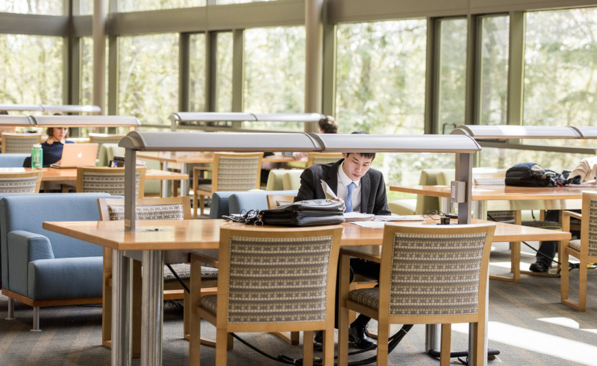 Wood Hall second floor study area. In addition, Wood Hall houses the student computer lab which serves both PC and MAC users, offices for...