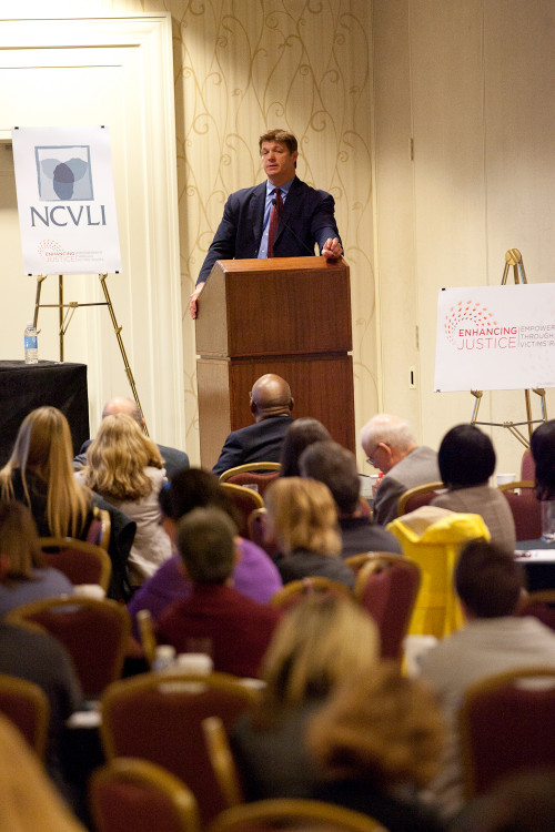 Brooks Douglass, producer of the film Heaven's Rain, opens the Conference. - Photo by Chris F. Wilson