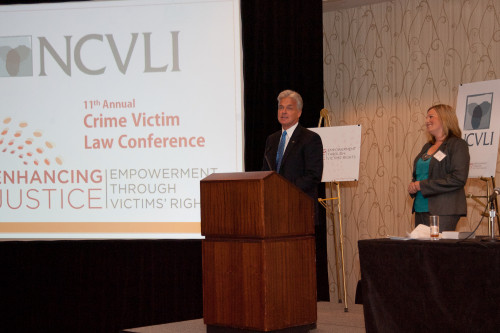 Mitch Morrissey, District Attorney at the Denver District Attorney's Office, and Lisa Teesch-Maguire, Legal Director of the Rocky Mountai...