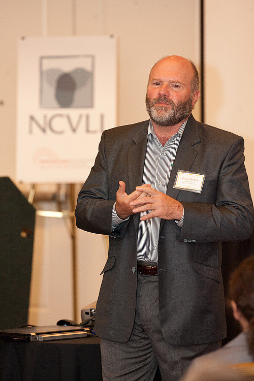 NCVLI Founder and Professor of Law Doug Beloof presents on victims' rights in the international context. - Photo by Chris F. Wilson