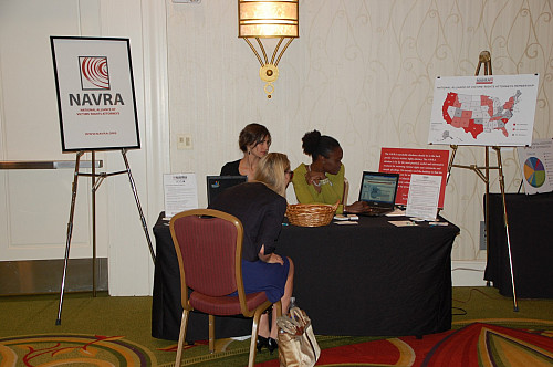 Information about the National Alliance of Victims' Rights Attorneys was provided to Conference attendees. - Photo by Susan Bexton