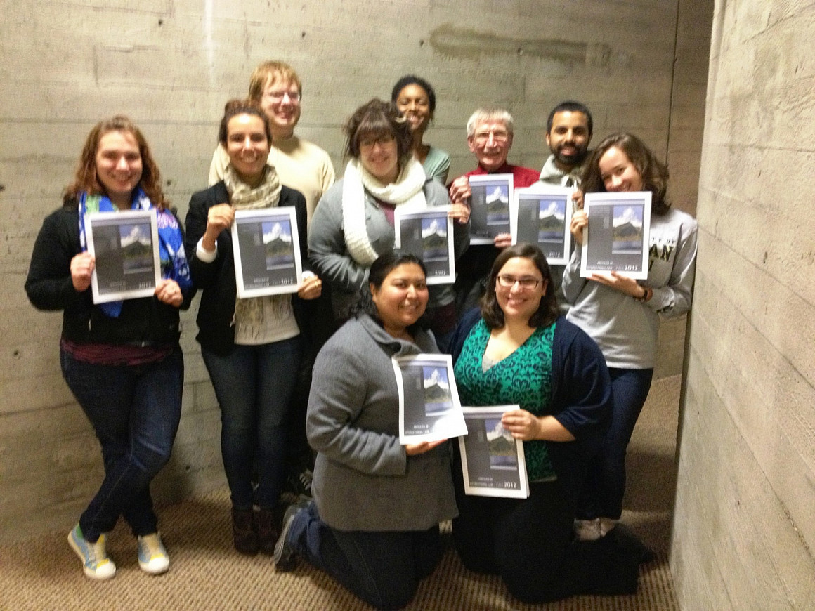 Back Row: James Buter, Tiffany Greaves, Professor John Grant, and Jason Mohabir Middle Row:  Kirsten Schlewitz, Monica Nassar, Chelsea St...