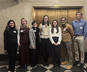 Lewis & Clark animal law JD students and faculty (from left to right), Professor Hira Jaleel, Frannie von Friedeburg, Nicole Wood, Ma...