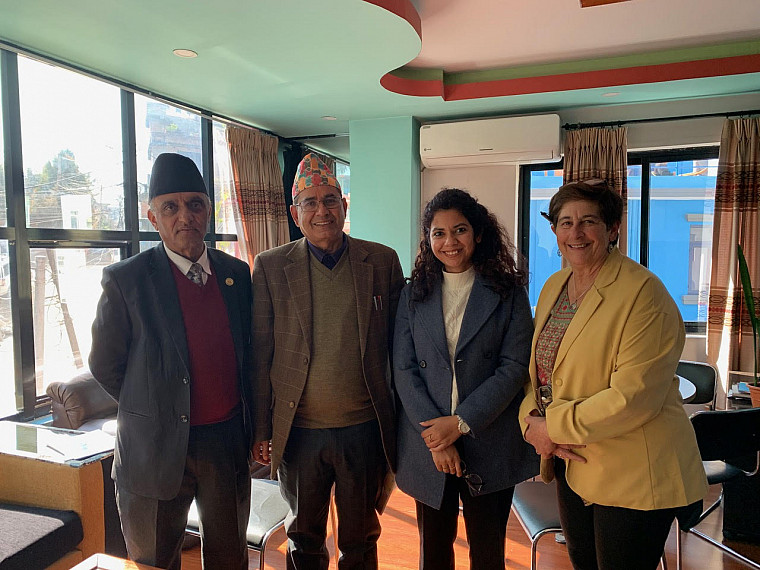 Pictured from Left to Right: Prakash Mani Sharma Bhusal (Lewis and Clark '99 Environmental Law, Forum for Protection of Public Inter...