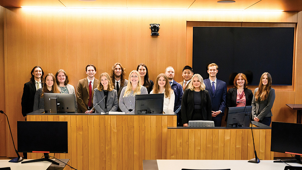 Students in the Public Defense Practicum with MPD Chief Attorney Rachel Maremont and Washington County Chief Attorney Ashley Needham.