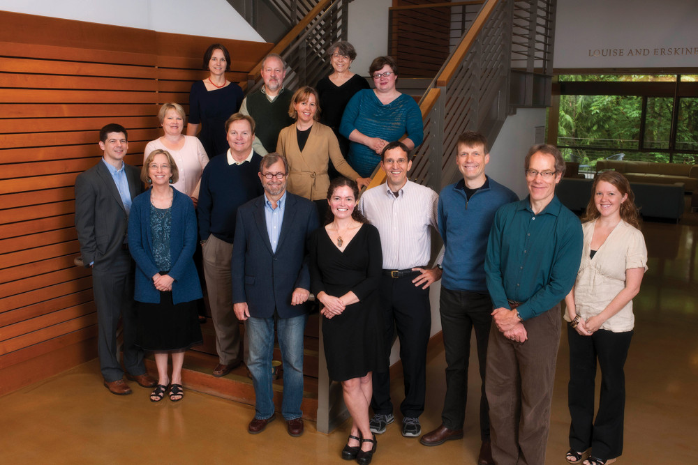Susan poses with members of the environmental law faculty and staff.