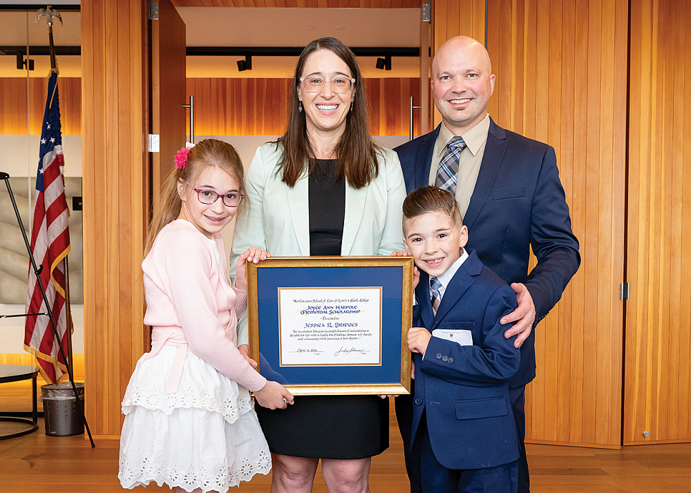 Jessica Bridges with her husband Ben Barhan and children, Susie and Sage.
