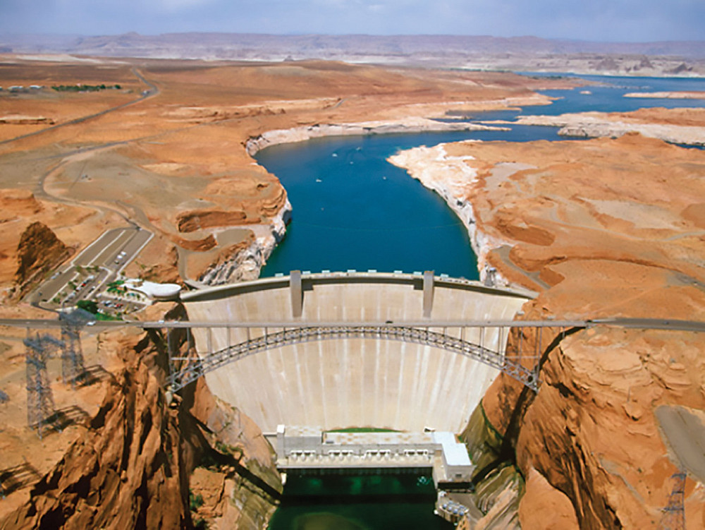 The Colorado River's Glen Canyon Dam.