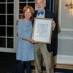 (L to R) Dean Jennifer Johnson and Emeritus Dean and Professor of Law Jim Huffman.