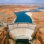 The Colorado River's Glen Canyon Dam.