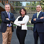L to R: Professors Charlie Martel, Michele Okoh, and Tabrez Ebrahim.