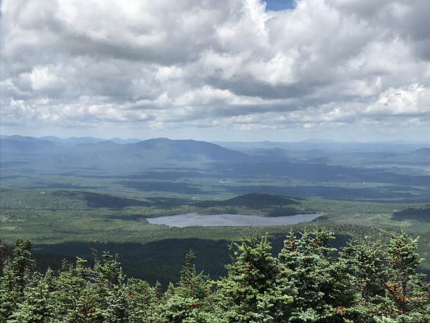 Photo of the view from Coburn Mountain in Maine's North Woods, courtesy of Carey Kish.