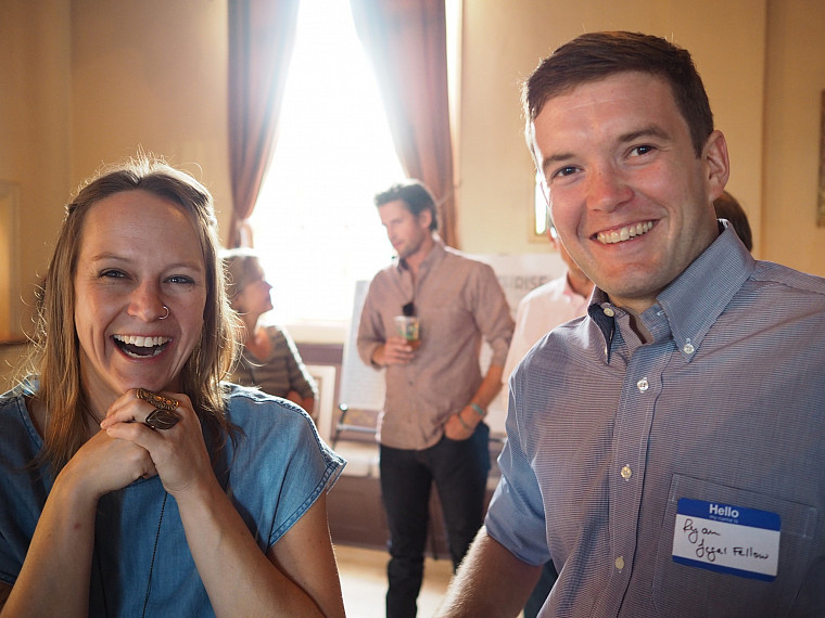 Ryan Shannon, and his girlfriend Erin, at Earthrise's 20th Anniversary Party